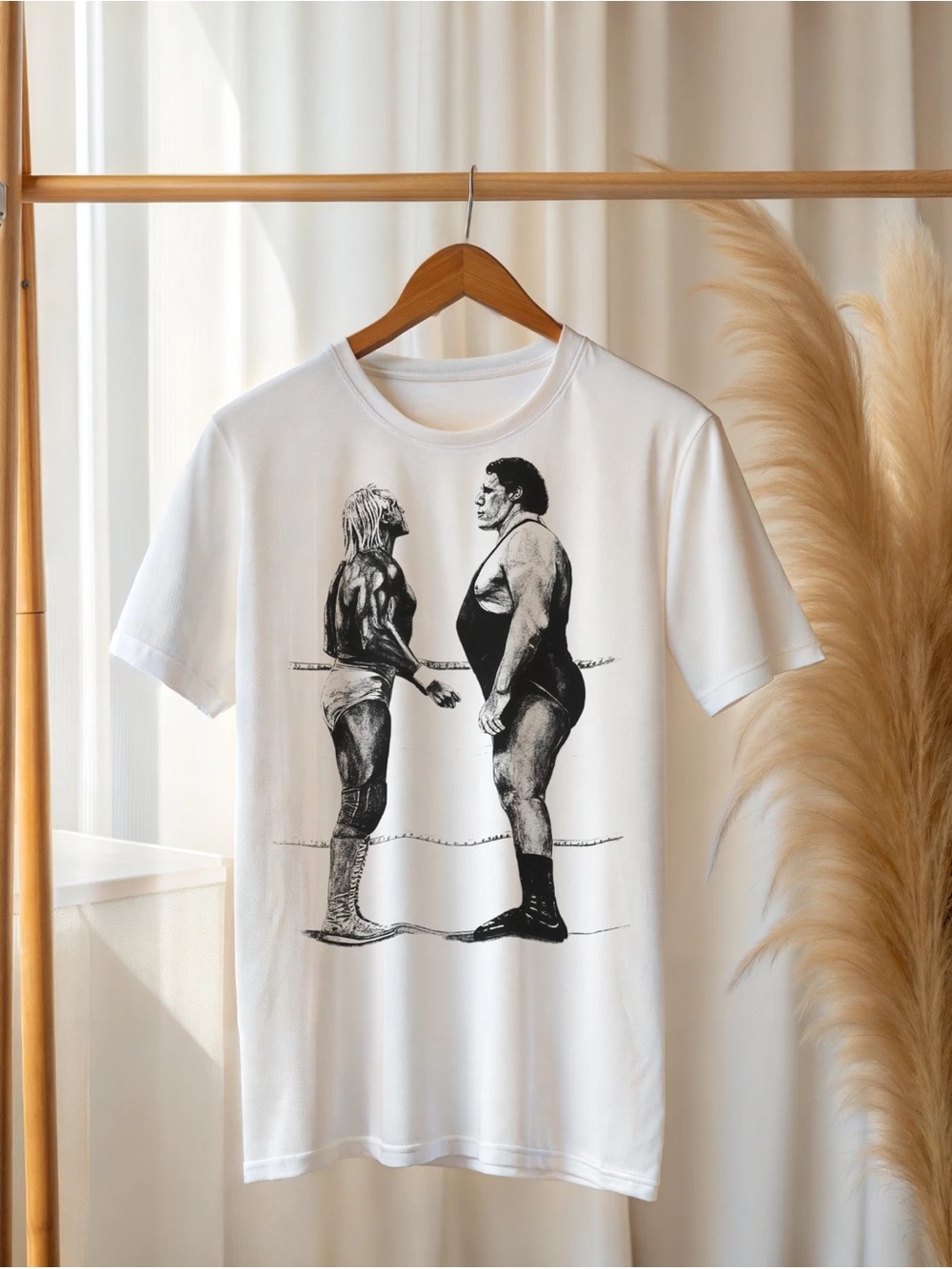 Vintage Wrestling Showdown T-Shirt Retro Wrestlers Graphic Tee